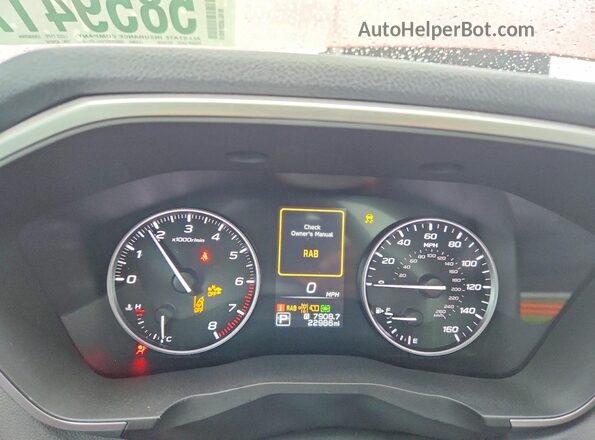 4S4WMAWD1R3429816 2024 SUBARU ASCENT Red ხელსაწყოთა პანელის ხედი