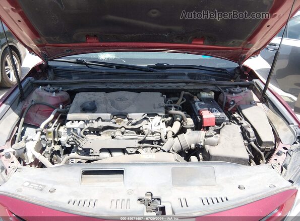 4T1B11HK2JU569472 2018 TOYOTA CAMRY Red უკანა ხედი
