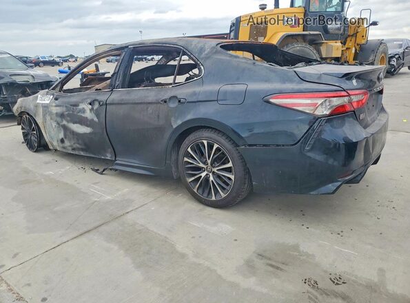 4T1B11HK2JU619917 2018 TOYOTA CAMRY Teal Rear left