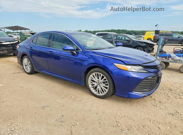 4T1B11HK2JU670589 2018 TOYOTA CAMRY Синий Передняя правая четверть