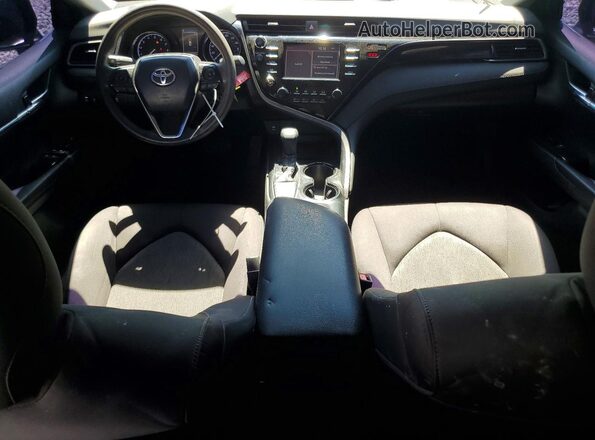 4T1B11HK2KU828043 2019 TOYOTA CAMRY Blue Առջևի վահանակի տեսք