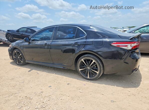 4T1B11HK3JU080756 2018 TOYOTA CAMRY Black Rear left