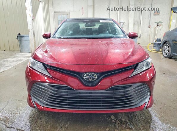 4T1B11HK4JU525974 2018 TOYOTA CAMRY Maroon წინა ხედი