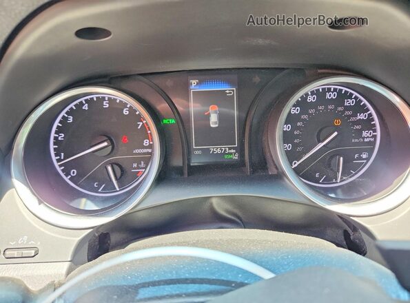 4T1B11HK4JU552107 2018 TOYOTA CAMRY Red Instrument cluster view