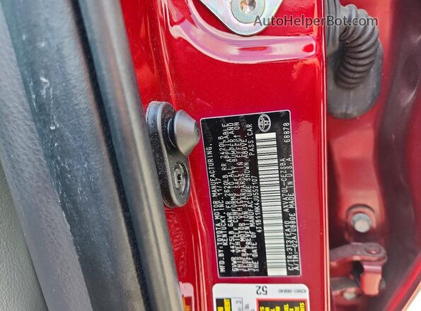 4T1B11HK4JU552107 2018 TOYOTA CAMRY Red Engine compartment view