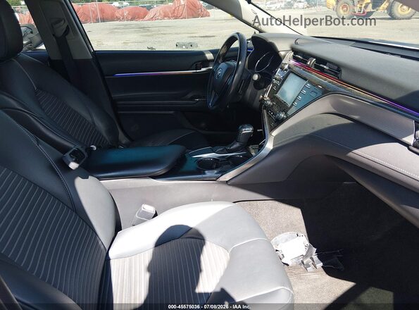 4T1B11HK4KU788872 2019 TOYOTA CAMRY Black წინა სალონის ხედი