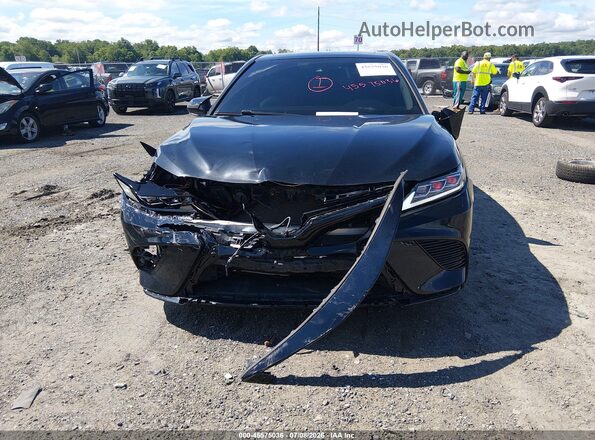 4T1B11HK4KU788872 2019 TOYOTA CAMRY Black უკანა სალონის ხედი