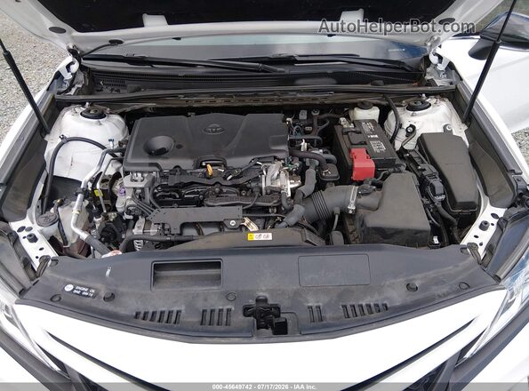 4T1B11HK5JU025113 2018 TOYOTA CAMRY White Widok z tyłu