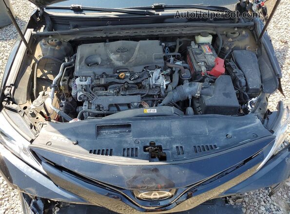 4T1B11HK5JU052375 2018 TOYOTA CAMRY Black უკანა სალონის ხედი