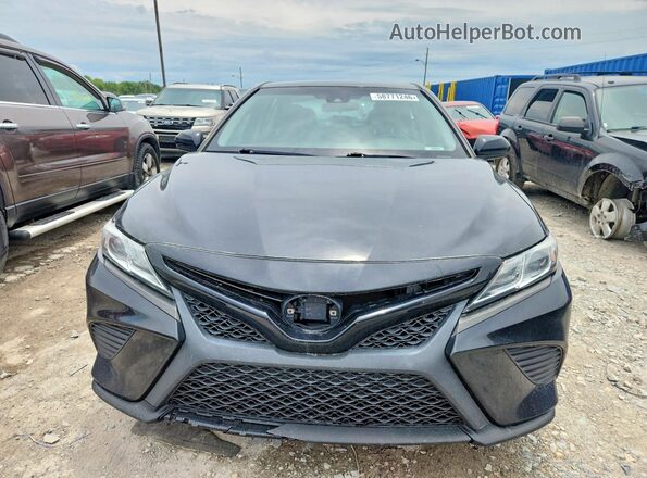 4T1B11HK5JU074909 2018 TOYOTA CAMRY Black Դիմացի տեսք