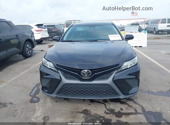 4T1B11HK5JU587352 2018 TOYOTA CAMRY Black Вид задньої частини салону