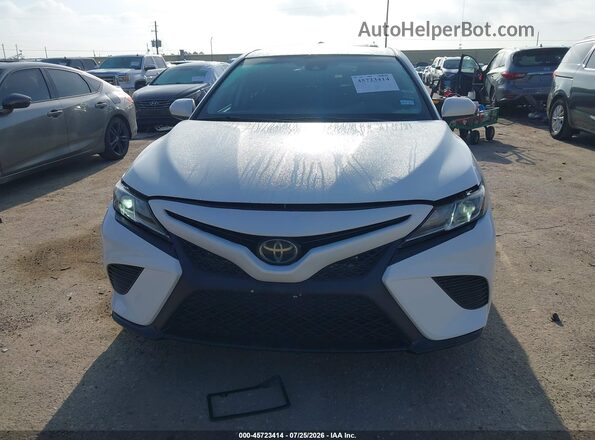 4T1B11HK5JU644567 2018 TOYOTA CAMRY Белый Вид щитка приборов