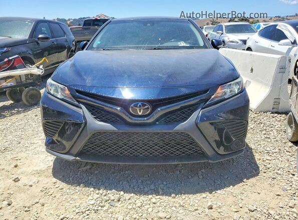 4T1B11HK5KU255185 2019 TOYOTA CAMRY Blue Դիմացի տեսք