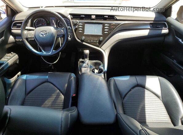 4T1B11HK5KU255185 2019 TOYOTA CAMRY Blue Առջևի վահանակի տեսք