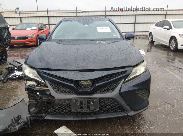 4T1B11HK5KU255574 2019 TOYOTA CAMRY Blue Вид щитка приладів
