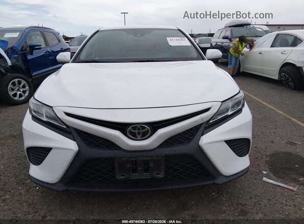 4T1B11HK5KU689431 2019 TOYOTA CAMRY White Սարքավորումների վահանակի տեսք