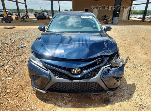 4T1B11HK5KU703389 2019 TOYOTA CAMRY Blue წინა ხედი