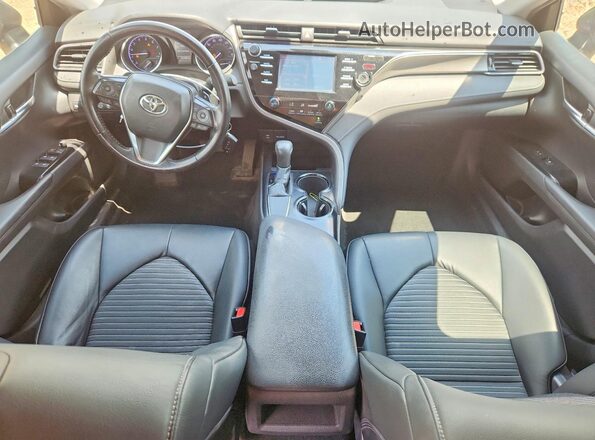 4T1B11HK5KU703389 2019 TOYOTA CAMRY Blue წინა პანელის ხედი
