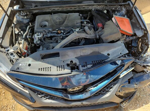 4T1B11HK5KU703389 2019 TOYOTA CAMRY Blue უკანა სალონის ხედი