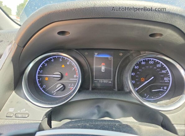 4T1B11HK5KU703389 2019 TOYOTA CAMRY Blue ხელსაწყოთა პანელის ხედი