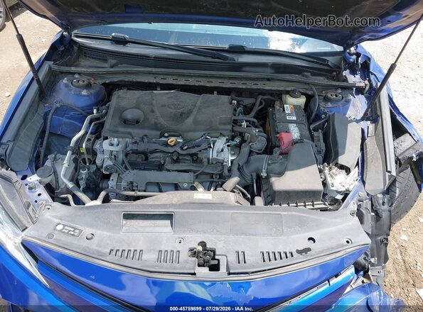 4T1B11HK7JU627589 2018 TOYOTA CAMRY Blue Հետևի տեսք
