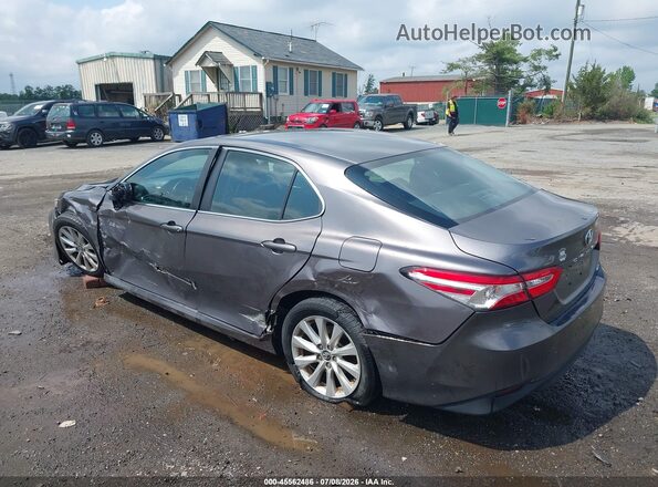 4T1B11HKXJU074372 2018 TOYOTA CAMRY Gray Trasero izquierdo