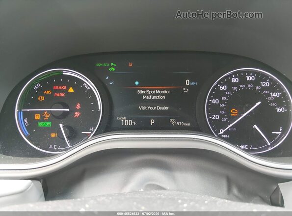 4T1B21FB3KU004259 2019 TOYOTA AVALON HYBRID White უკანა სავარძლების ხედი