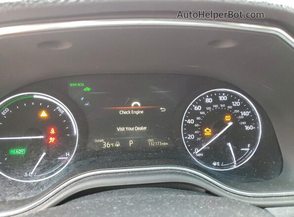 4T1B21FB6KU006166 2019 TOYOTA AVALON Burgundy Вид щитка приладів