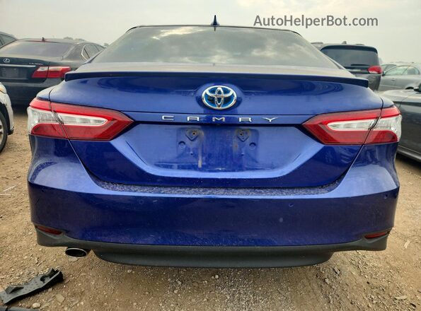 4T1B21HK5JU504273 2018 TOYOTA CAMRY Blue Rear view