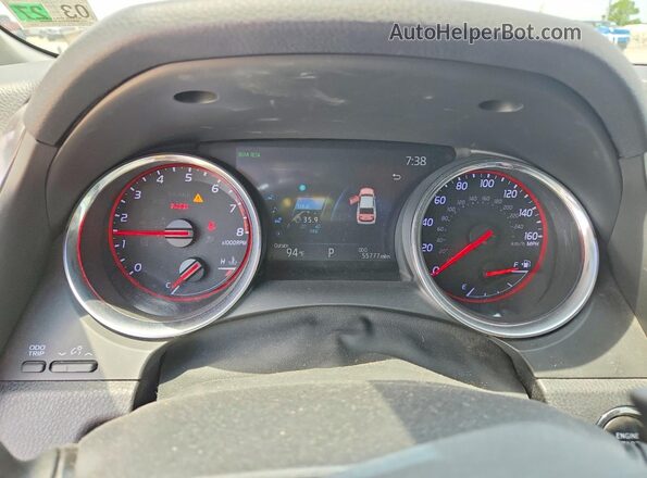 4T1B61HK4KU681676 2019 TOYOTA CAMRY Blue Вид щитка приладів