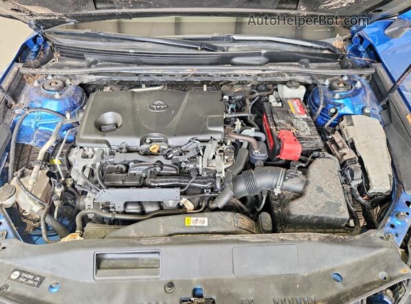 4T1B61HK5KU241076 2019 TOYOTA CAMRY Blue Սալոնի հետևի տեսք