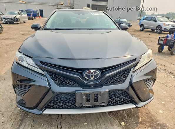4T1B61HK5KU853844 2019 TOYOTA CAMRY Black Front view