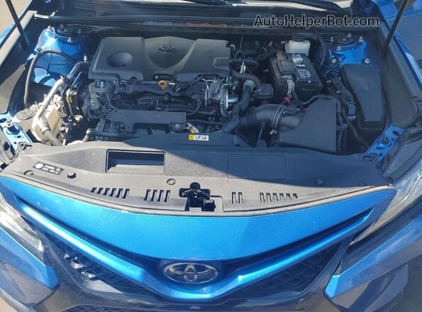 4T1B61HKXJU077743 2018 TOYOTA CAMRY Blue Սալոնի հետևի տեսք