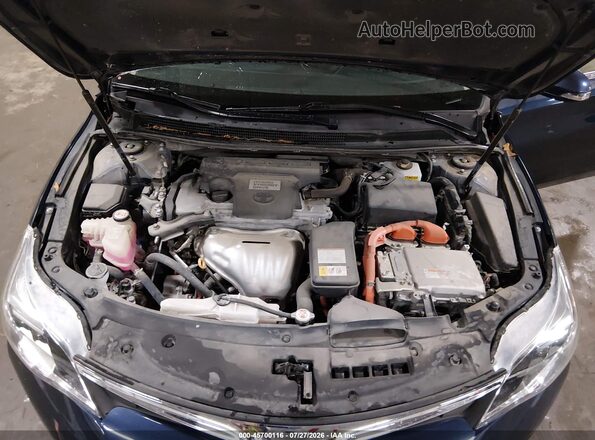 4T1BD1EB0HU058185 2017 TOYOTA AVALON HYBRID Blue Widok z tyłu