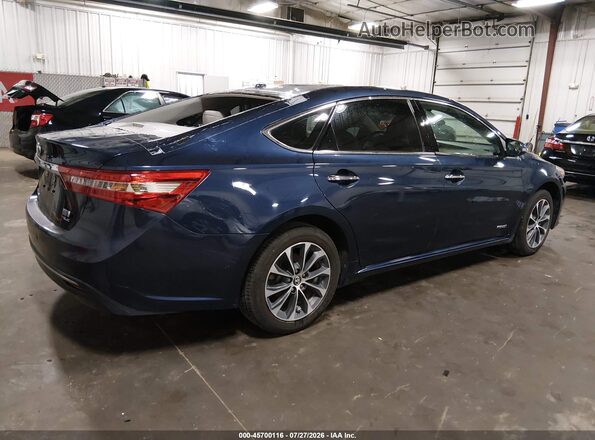 4T1BD1EB0HU058185 2017 TOYOTA AVALON HYBRID Blue Tył prawy