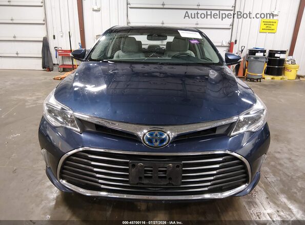 4T1BD1EB0HU058185 2017 TOYOTA AVALON HYBRID Blue Widok zestawu wskaźników