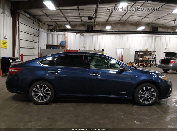 4T1BD1EB0HU058185 2017 TOYOTA AVALON HYBRID Blue Widok wnętrza z tyłu
