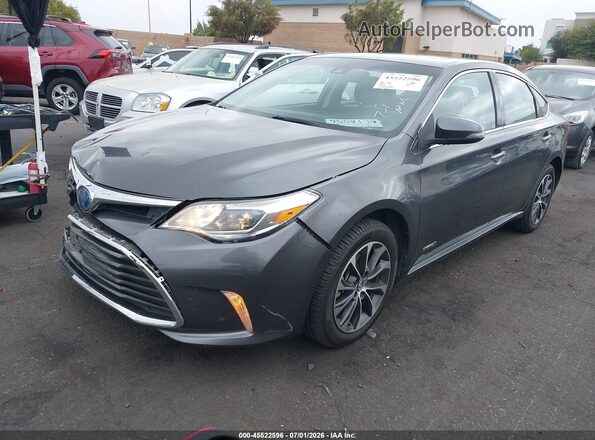 4T1BD1EB0JU063392 2018 TOYOTA AVALON HYBRID Gray Առջևի ձախ երեք քառորդ տեսարան