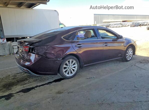4T1BD1EB3GU052685 2016 TOYOTA AVALON Purple Rear right