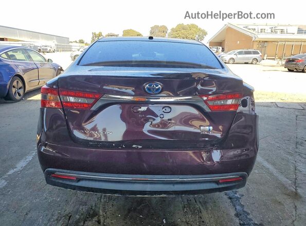 4T1BD1EB3GU052685 2016 TOYOTA AVALON Purple Rear view
