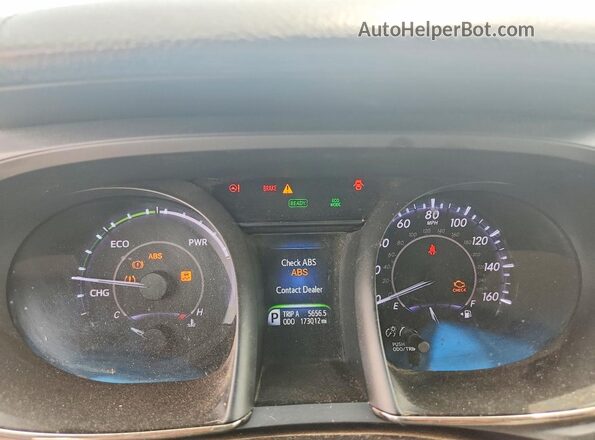 4T1BD1EB5GU050159 2016 TOYOTA AVALON Silver ხელსაწყოთა პანელის ხედი