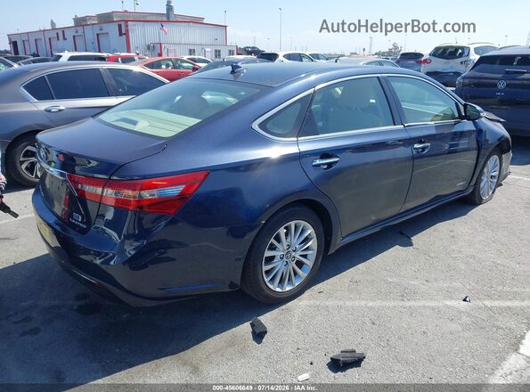 4T1BD1EB8JU063866 2018 TOYOTA AVALON HYBRID Blue Задня права чверть