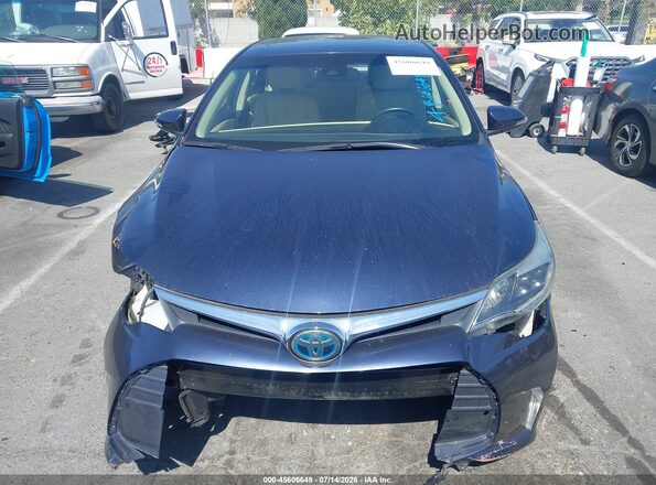 4T1BD1EB8JU063866 2018 TOYOTA AVALON HYBRID Blue Вид задньої частини салону