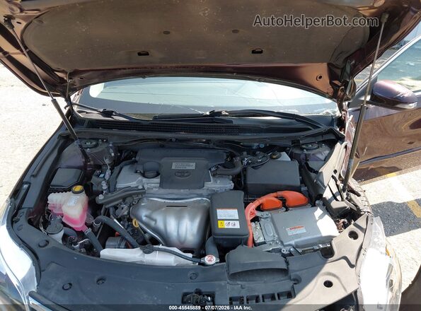 4T1BD1EB9GU056031 2016 TOYOTA AVALON HYBRID Maroon Widok z tyłu