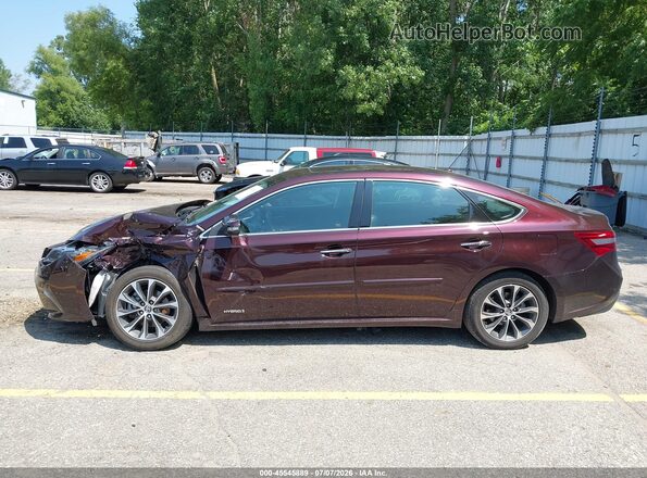4T1BD1EB9GU056031 2016 TOYOTA AVALON HYBRID Maroon Widok wnętrza 360 stopni