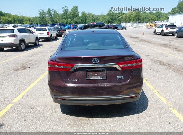 4T1BD1EB9GU056031 2016 TOYOTA AVALON HYBRID Maroon 