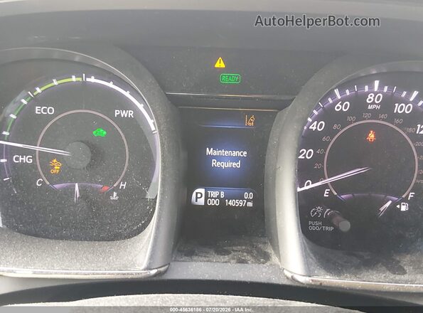 4T1BD1EBXGU056653 2016 TOYOTA AVALON HYBRID Black Հետևի նստատեղերի տեսք