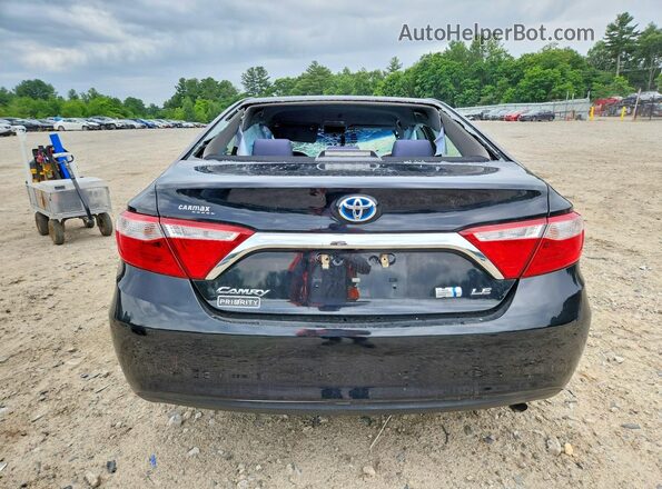 4T1BD1FK0HU205510 2017 TOYOTA CAMRY Black Rear view