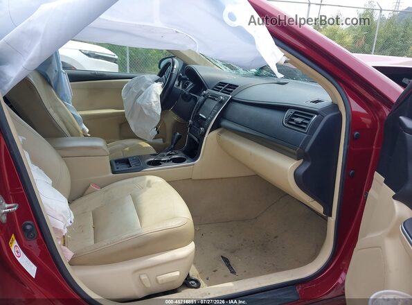 4T1BD1FK1GU190837 2016 TOYOTA CAMRY HYBRID Red Vista interior delantera