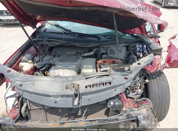 4T1BD1FK1GU190837 2016 TOYOTA CAMRY HYBRID Red Vista trasera